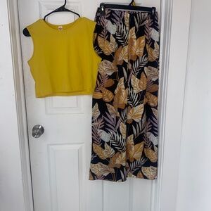 Girls Yellow Two- Piece Set